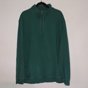 L.L. Bean Men's Forest Green Zip-Up Sweater